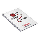 Roter Strick Schnell, Die Warm Notizblock (Rechte Seite)