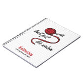 Roter Strick Schnell, Die Warm Notizblock (Linke Seite)