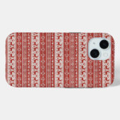 Roter Strick-Weihnachten Case-Mate iPhone Hülle (Rückseite (Horizontal))
