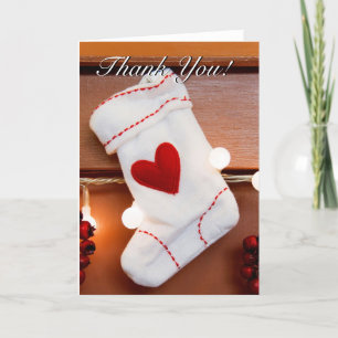 Roter Strumpf Feiertagskarte