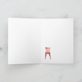 Roter Stuhl Geburtstagskarte Karte (Innenseite)
