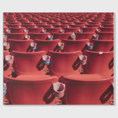 Roter Stuhlplatz Geschenkpapier (Flach)