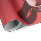 Roter Stuhlplatz Geschenkpapier (Rolleneckpunkt)