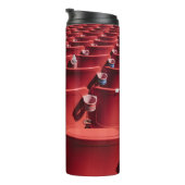 Roter Stuhlplatz Thermosbecher (Nach rechts gedreht)