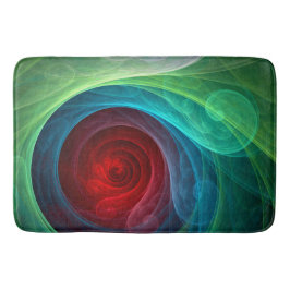 Roter Sturm Floral Modernes Abstraktes Kunstfarbmu Badematte