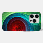 Roter Sturm Floral Modernes Abstraktes Kunstfarbmu Case-Mate iPhone Hülle (Rückseite (Horizontal))