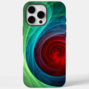 Roter Sturm Floral Modernes Abstraktes Kunstfarbmu iPhone 16 Pro Max Hülle