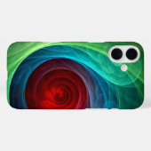 Roter Sturm Floral Modernes Abstraktes Kunstfarbmu Case-Mate iPhone Hülle (Rückseite (Horizontal))