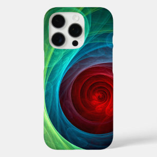 Roter Sturm Floral Modernes Abstraktes Kunstfarbmu iPhone 16 Pro Hülle