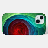 Roter Sturm Floral Modernes Abstraktes Kunstfarbmu Case-Mate iPhone Hülle (Rückseite (Horizontal))