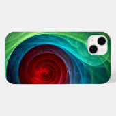 Roter Sturm Floral Modernes Abstraktes Kunstfarbmu Case-Mate iPhone Hülle (Rückseite (Horizontal))