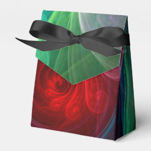 Roter Sturm Floral Modernes Abstraktes Kunstfarbmu Geschenkschachtel
