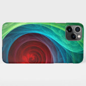 Roter Sturm Floral Modernes Abstraktes Kunstfarbmu iPhone Hülle (Rückseite (Horizontal))