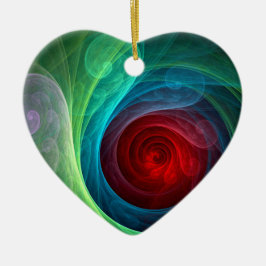 Roter Sturm Floral Modernes Abstraktes Kunstfarbmu Keramikornament