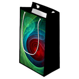 Roter Sturm Floral Modernes Abstraktes Kunstfarbmu Kleine Geschenktüte