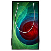 Roter Sturm Floral Modernes Abstraktes Kunstfarbmu Kleine Geschenktüte (Vorderseite)