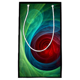 Roter Sturm Floral Modernes Abstraktes Kunstfarbmu Kleine Geschenktüte