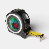 Roter Sturm Floral Modernes Abstraktes Kunstfarbmu Maßband (Winkel)