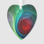 Roter Sturm Floral Modernes Abstraktes Kunstfarbmu Ornament (Vorderseite)