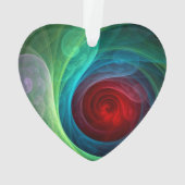 Roter Sturm Floral Modernes Abstraktes Kunstfarbmu Ornament (Rückseite)