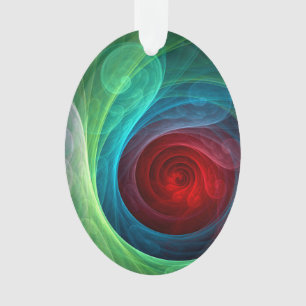 Roter Sturm Floral Modernes Abstraktes Kunstfarbmu Ornament