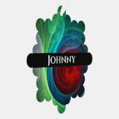 Roter Sturm Floral Modernes Abstraktes Kunstfarbmu Ornament Karte (Rechts)