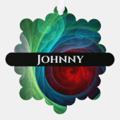 Roter Sturm Floral Modernes Abstraktes Kunstfarbmu Ornament Karte (Rückseite)