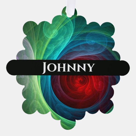 Roter Sturm Floral Modernes Abstraktes Kunstfarbmu Ornament Karte (Vorderseite)