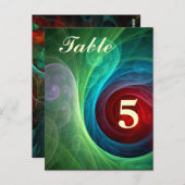 Roter Sturm Floral Modernes Abstraktes Kunstfarbmu Postkarte (Vorne/Hinten)