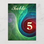 Roter Sturm Floral Modernes Abstraktes Kunstfarbmu Postkarte (Vorderseite)