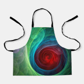 Roter Sturm Floral Modernes Abstraktes Kunstfarbmu Schürze (Vorderseite)
