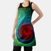 Roter Sturm Floral Modernes Abstraktes Kunstfarbmu Schürze (InSitu)