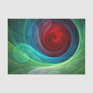 Roter Sturm Floral Modernes Abstraktes Kunstfarbmu Seidenpapier