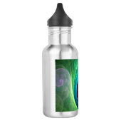 Roter Sturm Floral Modernes Abstraktes Kunstfarbmu Trinkflasche (Links)