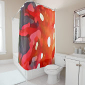 Roter Sun abstrakt durch Amy Vangsgard Duschvorhang (Beispiel)