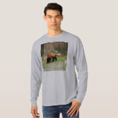 Roter T - Shirt Panda-042 (Vorne ganz)