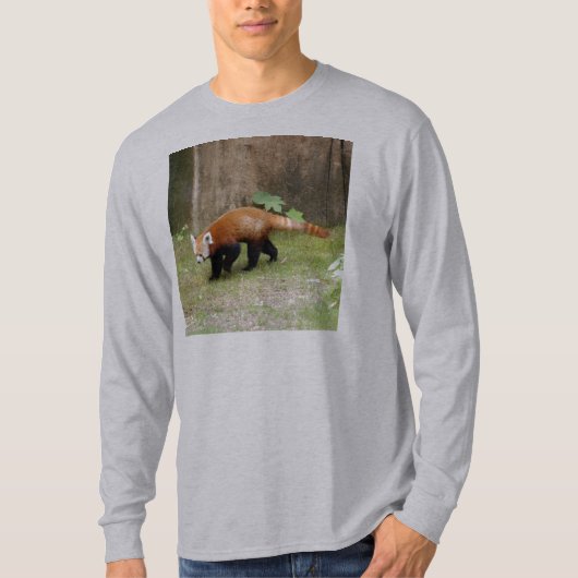 Roter T - Shirt Panda-042 (Vorderseite)