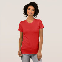 Roter T - Shirt von Frauen / Anpassen