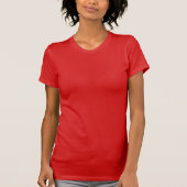 Roter T - Shirt von Frauen / Anpassen (Vorderseite)