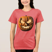 Roter T - Shirt zu Halloween-Frauen (Vorderseite)