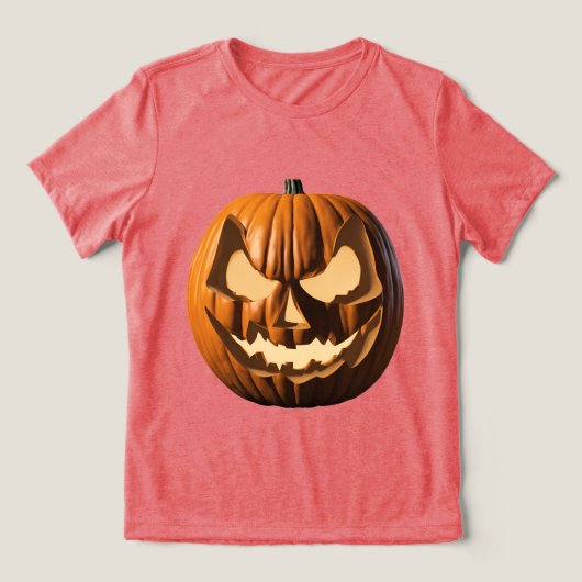 Roter T - Shirt zu Halloween-Frauen (Design Vorderseite)