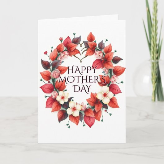 Roter Tag der blühenden Mutter Karte (Vorderseite)