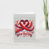 Roter Tag der Nationalfeier Dankeskarte (Vorderseite)