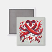 Roter Tag der Nationalfeier Magnet (Vorderseite/Rückseite)