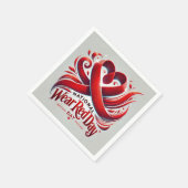 Roter Tag der Nationalfeier Serviette (Ecke)