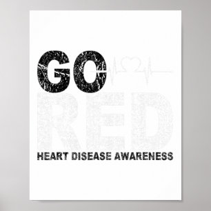 Roter Tag Go Rotes Sprichwort Herzerkrankungen Auf Poster