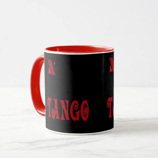 Roter Tango Tasse (Vorderseite Links)