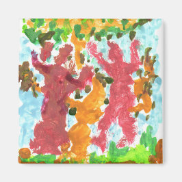 roter Tanzfiguren-Magnet Magnet