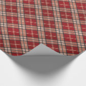 Roter Tartan Geschenkpapier (Ecke)