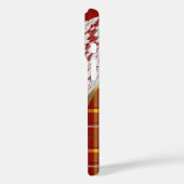 Roter Tartan kariert und Spitze Case-Mate iPhone Hülle (Rückseite / Links)